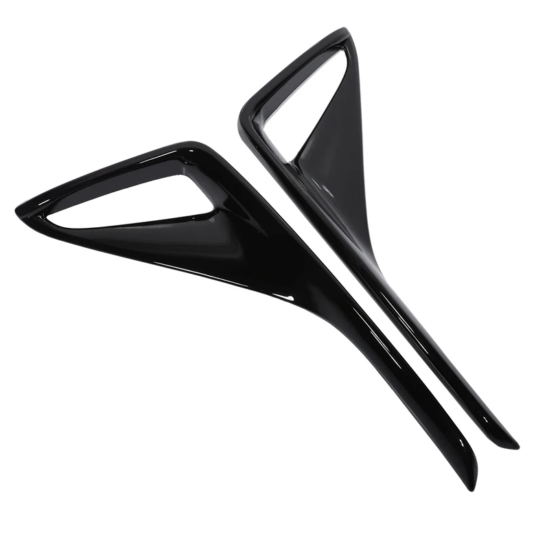 

NEW-for Toyota C-HR CHR 2017 2018 2019 Black Rear Bumper Fog Light Lamp Cover Trim Molding Garnish Frame