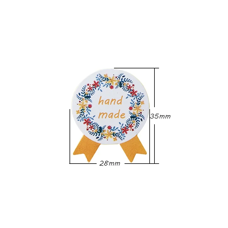 Наклейки ручной работы Thank You 120 шт./лот наклейки на медали крафт-этикетка наклейка