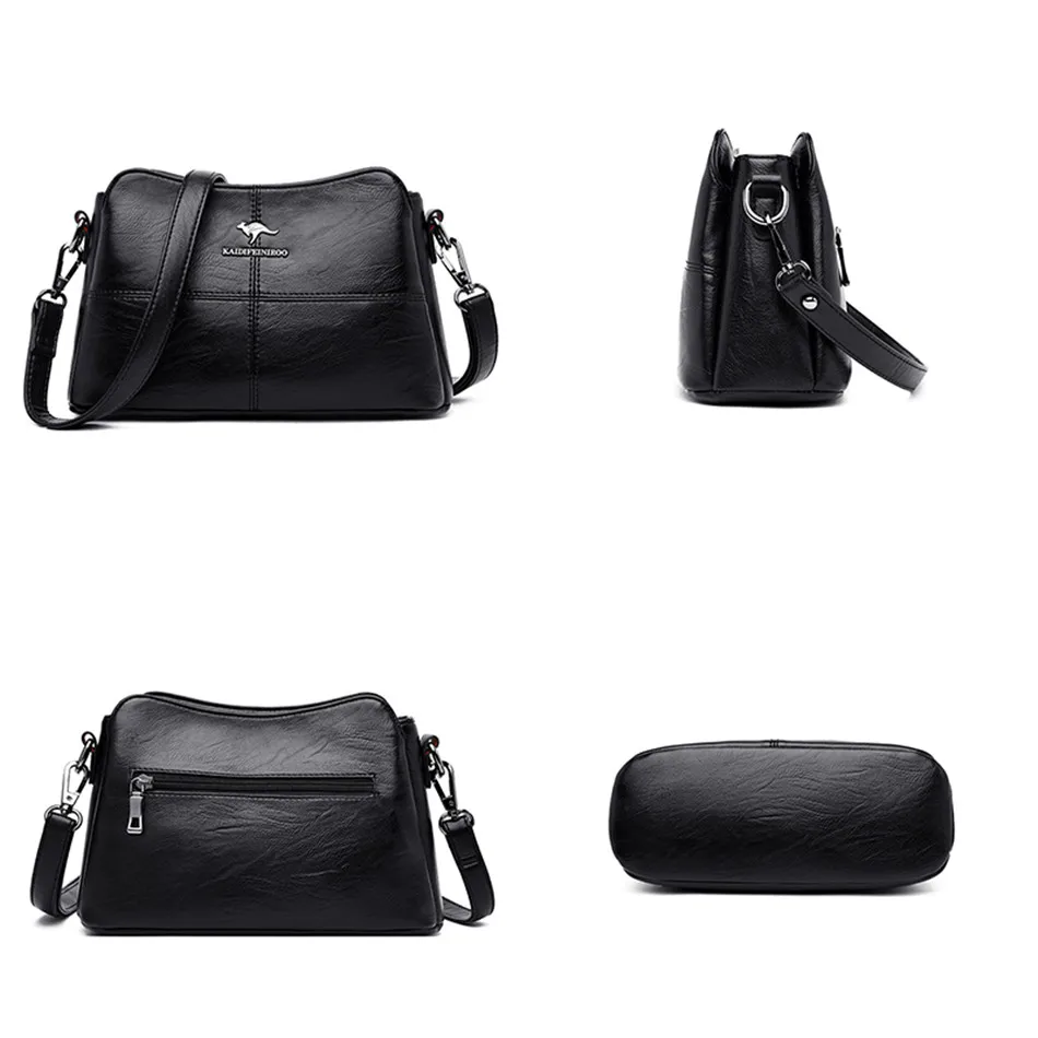 Дизайнерские сумки через плечо для женщин модные из мягкой кожи