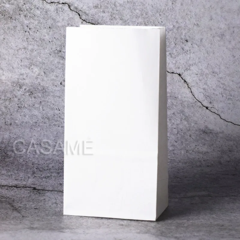 Новинка, высокое качество, бумажный пакет, яркие, в горошек, сумки, 18x9x6 см, для подарка, упаковка, Подарочная сумка - Цвет: full white