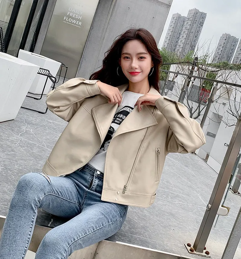 Замшевое кожаное пальто куртка для весны и осени стройная верхняя одежда