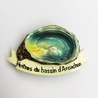 qiqipp french oyster producing area holiday resort arcachon bay tourist souvenirs handicraft refrigerator magnets