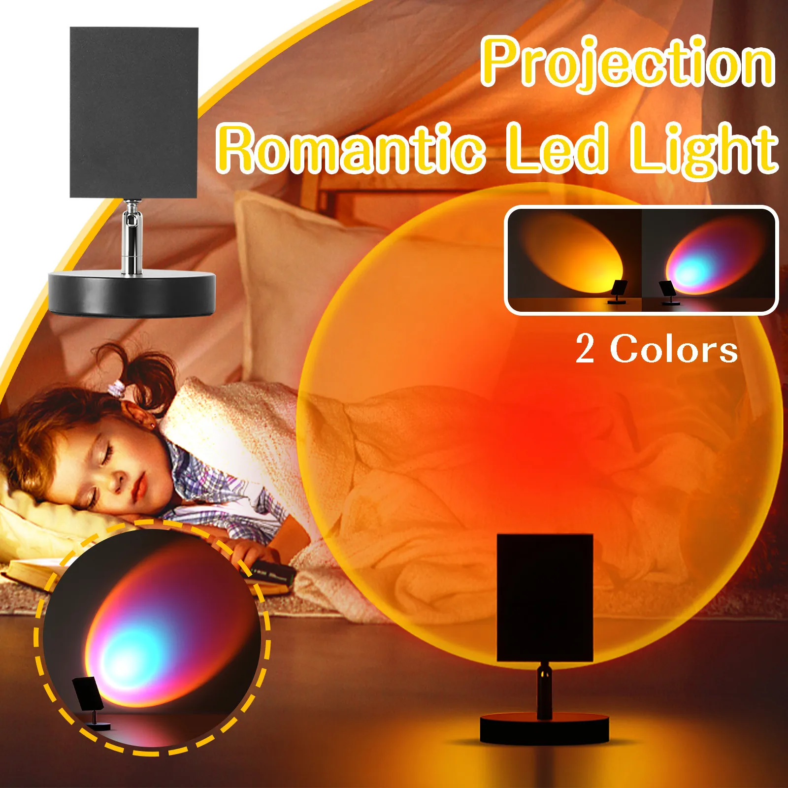 

Rotation Rainbow Projection Lamp For Home Party Living Room Bedroom For Children Kids Bedroom Decor Projector Rotating Nursery