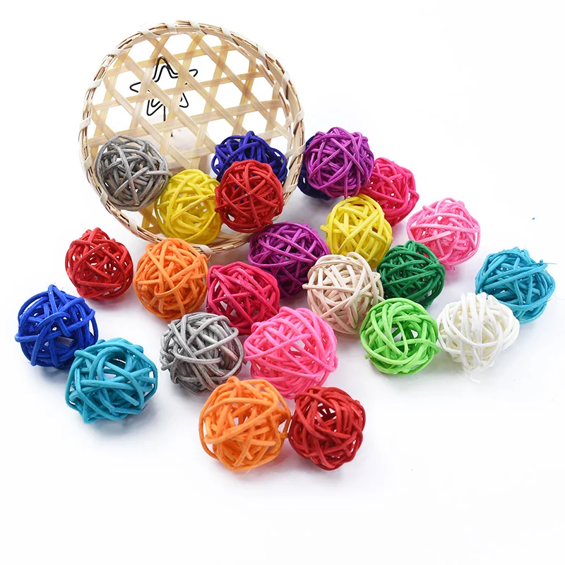 

10 Pcs Sepak Takraw Home Decoration Accessories Diy Candy Box Christmas Rattan Bridal Accessories Clearance Artificial Plants