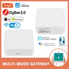 Умный хаб Tuya ZigBee 3,0, 1 шт., беспроводной проводной мост шлюза для дистанционного управления через приложение, работает с Alexa Google Home Assistant