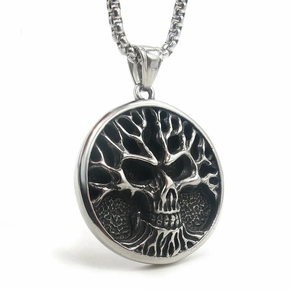 Мужская креативная винтажная цепочка из нержавеющей стали с подвеской в виде