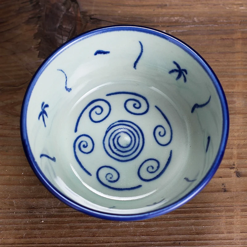 Одежда в китайском стиле Цвет синий и белый фарфор Керамика посуда для кухни суп