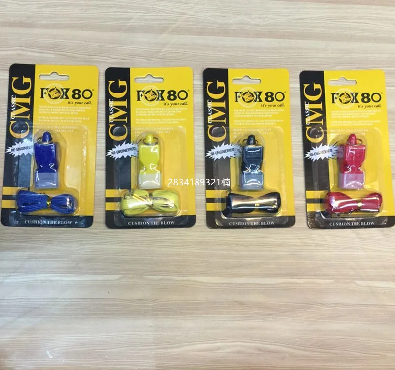 Пластиковый свисток FOX40 FOX80 без косточек пластиковый для футбола баскетбола