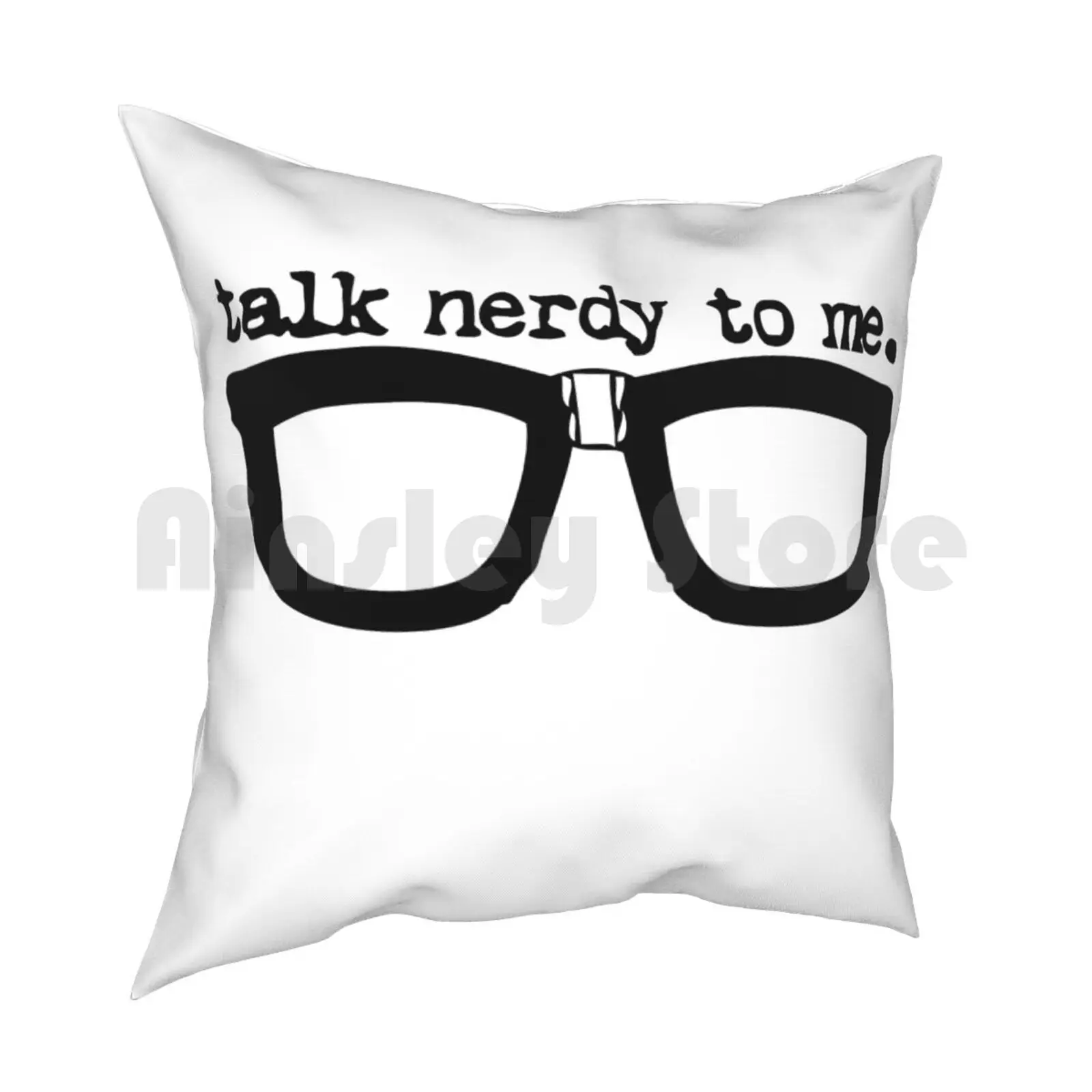 Чехол Talk Nerdy To Me с подушкой мягкий чехол рисунком для дома болотные очки девушки |