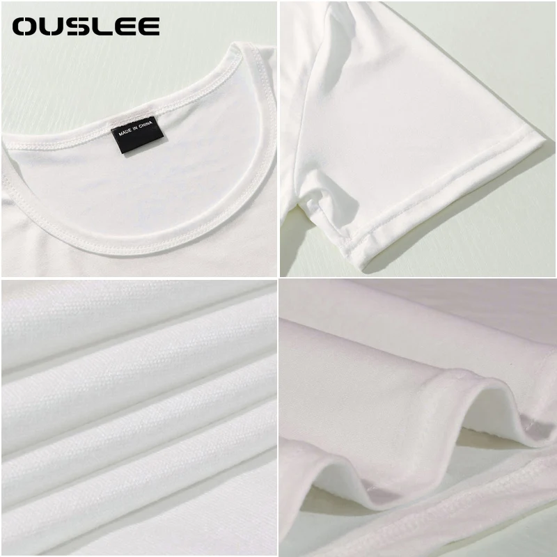 Футболка OUSLEE Мужская в стиле Харадзюку белая рубашка с принтом серии Evil коротким