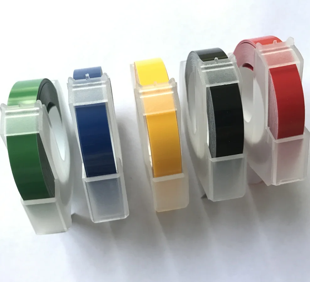 Dymo 12965 Manual Label Printers 9mm 3D Multicolor Embossing Label Tapes for Dymo Machine Manual Label Makers 12965 Diy Labels - Цвет: Mixed 5 labels
