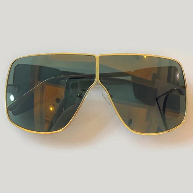 2020 New Rectangle Sunglasses Women Men Fashion Oversized Metal Frame Retro Shades Male Oculos UV400