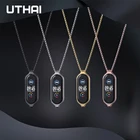 Браслет для Mi Band 5 браслет для Mi band 6543 ожерелье из нержавеющей стали металлическая Магнитная подвеска UTHAI S41