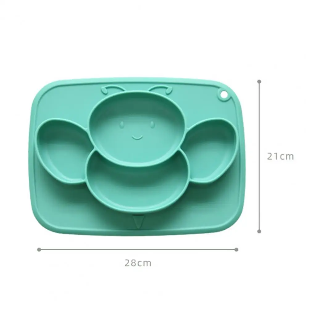 

Creative Toddler Plate Non-slip Pad Anti-overflow Design Utensils Training Food Feeding Plate Infant Feeding Supplies