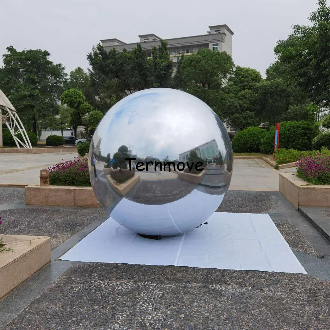 Большой размер надувной зеркальный шар Серебряный Золотой Синий Красный Подиум