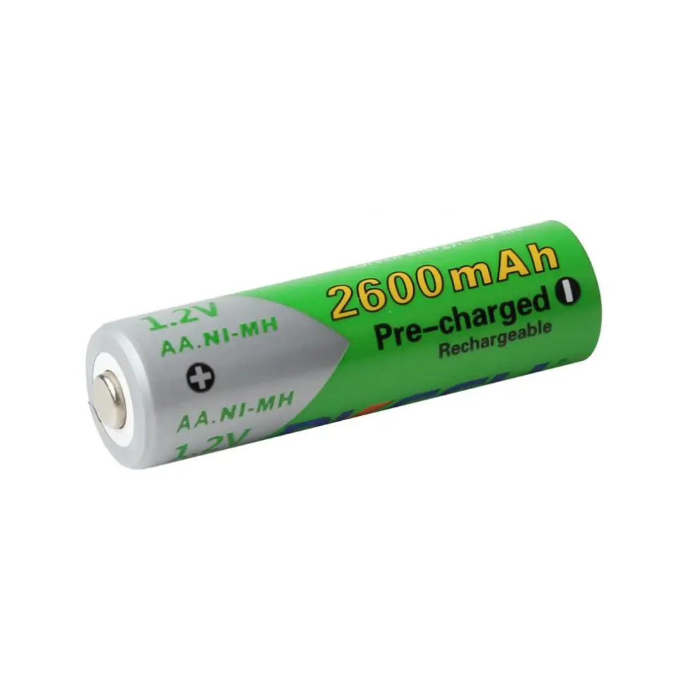 Pkcell 4pcs 1.2V AA R6 Ni-Mh 2600mAh LSD Rechargeable Batteries High Capacity Pre charged Set With 1200 Cycle | Электроника