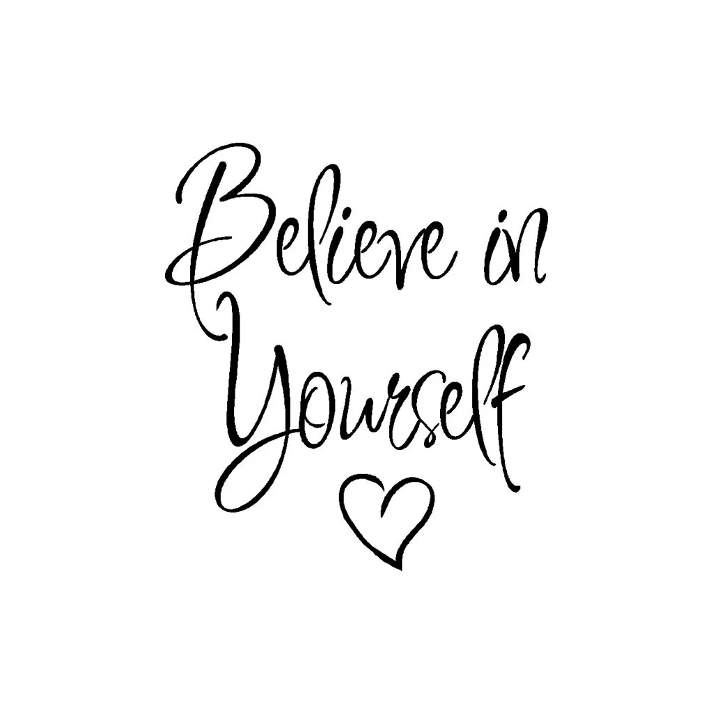 Поверьте в себя наклейки на стену для детей комнаты гостиной домашний декор