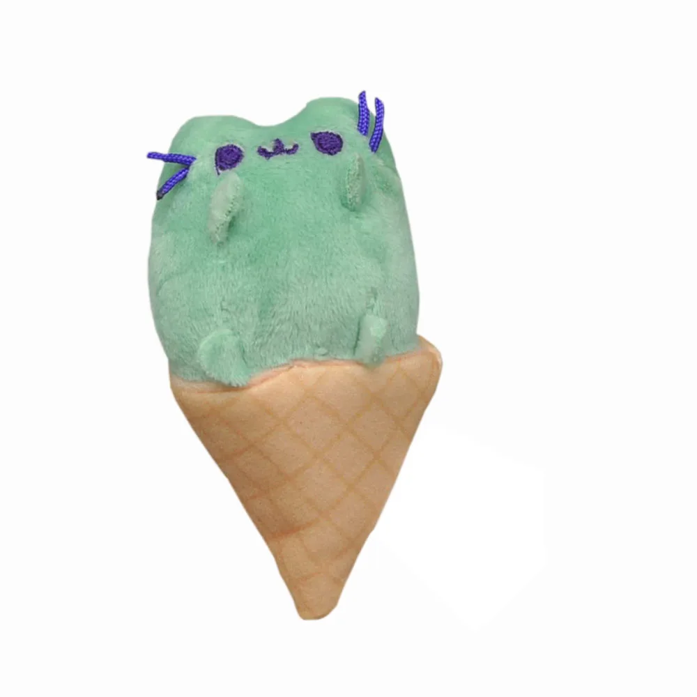 Ice cream 8CM 14 видов стилей, единорог, Кит, леопард, тигр, панда, Лев, котики, Civet Cat, 8 см, мягкая подвеска для ключей, кукла, игрушка SYTJ - Цвет: Ice cream 8CM