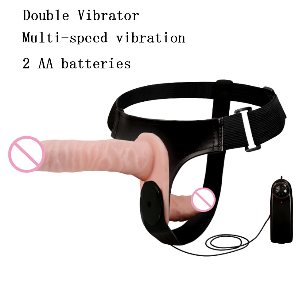 

Big Double dildo Sex Toys for Gay Brief Strap-on Dildos Double Dongs Strap Ons Harness Vibrating panties strapon sex products.
