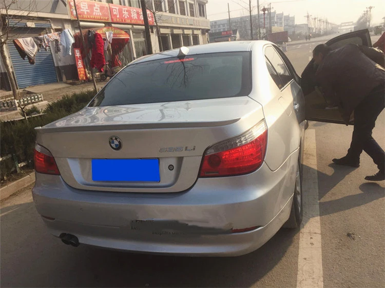 Для BMW E60 спойлер Высокое качество ABS углеродного волокна заднего крыла Спойлер
