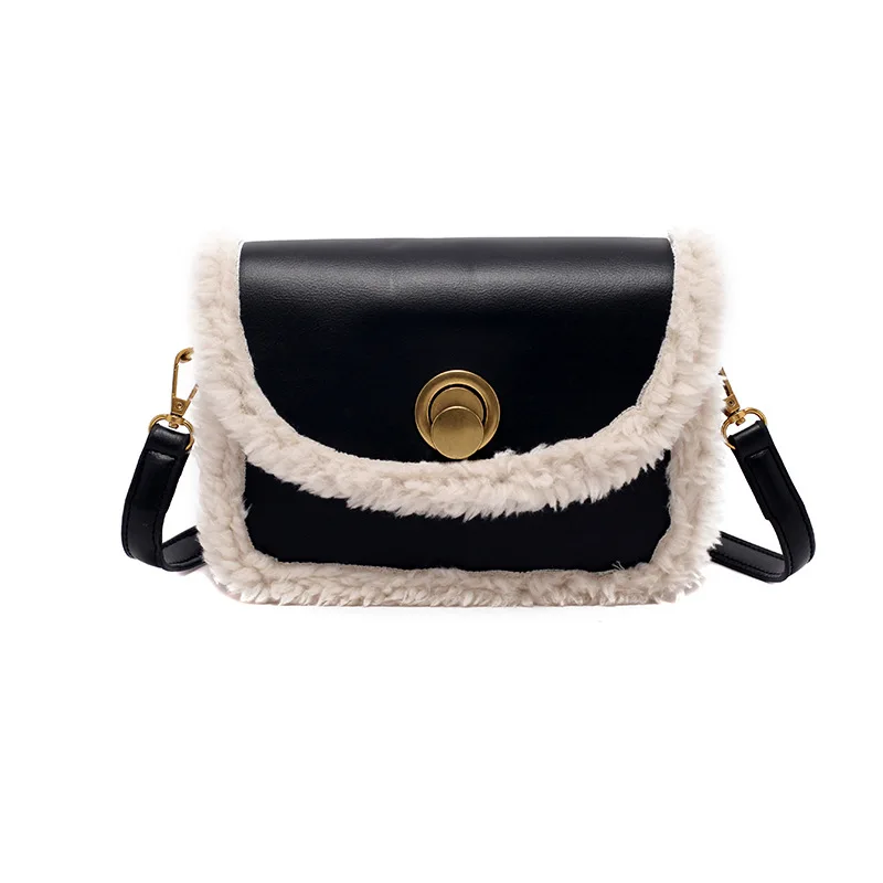 

2021 New Fashion Retro Female Bag Unit Price Diagonally New Wool Bag Small Square Bag