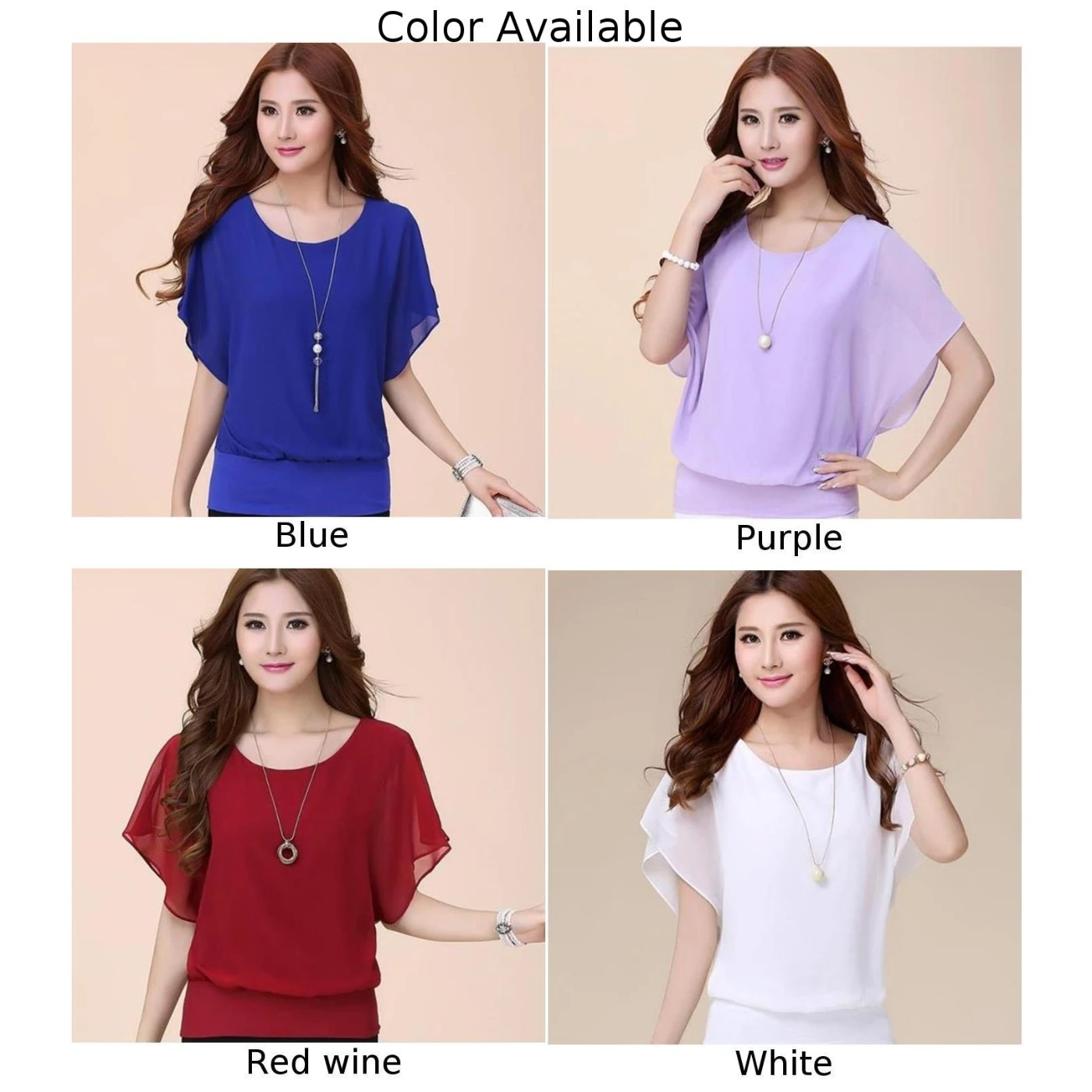 

New Temperament Chiffon Shirt Short-sleeved Tops Women's Slim Shirt Blouse Vest Summer Ladies Harajuku Shirts Slim Fit Polyeste