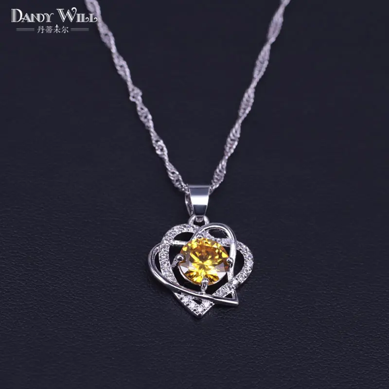 Набор украшений для женщин серебряного цвета набор кулон кольцо ожерелье