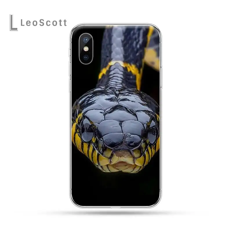 

Snake horror animal luxury Anti-fall Phone Case shell For iphone 12 5 5s 5c se 6 6s 7 8 plus x xs xr 11 pro max