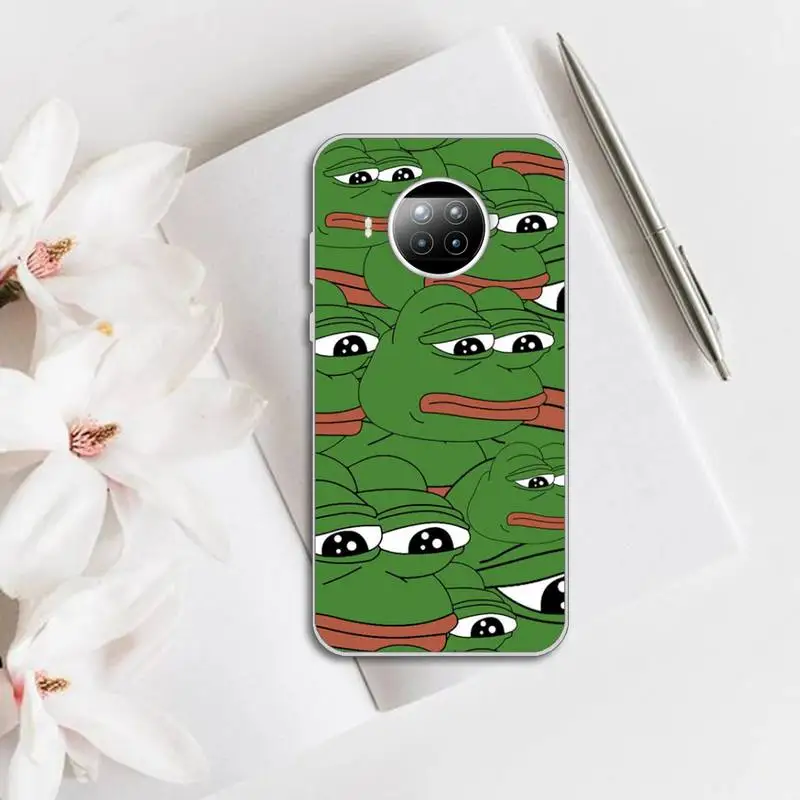 

Funny The Frog Pepe face crying Phone Case Transparent for Xiaomi mi note 10 8 9 t HUAWEI p30 40 11 Samsung S 8 9 10 20 pro lite