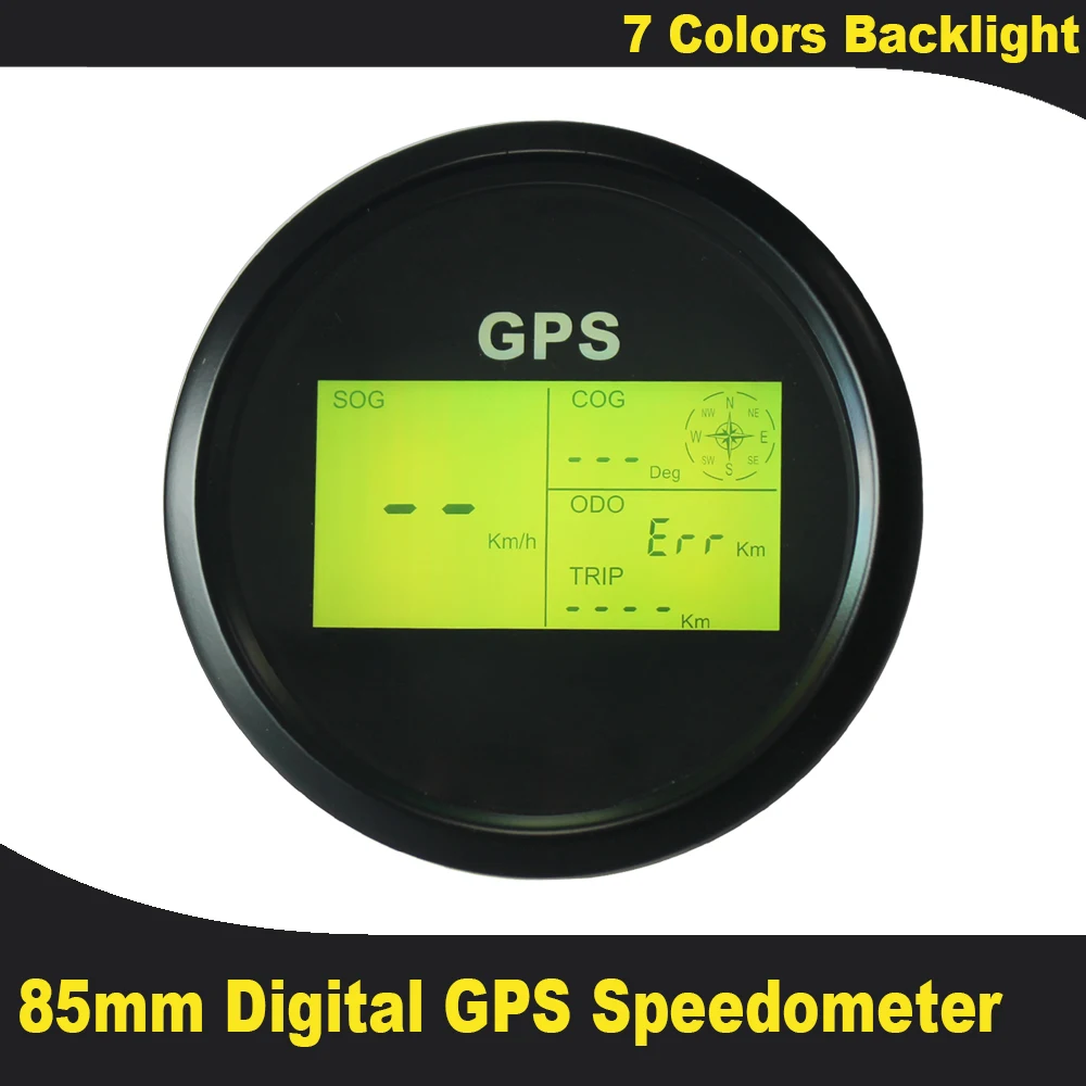 Новинка 7 задних фонарей 85 мм лодочный автомобиль цифровой GPS датчик скорости ЖК