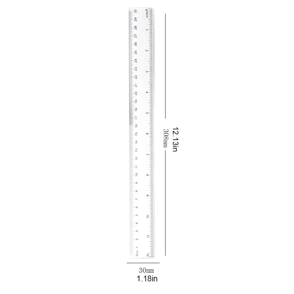 

15Cm/20Cm/30Cm Plastic Ruler Advertising Ruler Transparent Student Ruler Student Ruler Measurement Tool