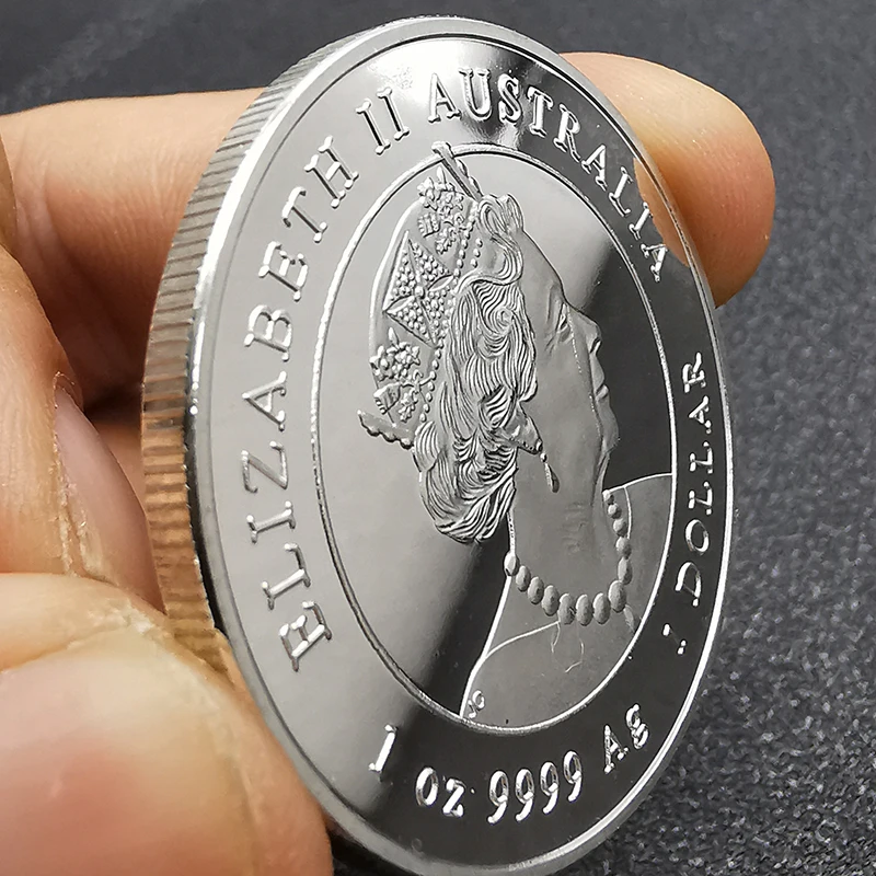 Подарки на Новый Год от Козы 999 Серебряная Монета Австралии Животное Елизаветы II Коммеморативные Покрытые Монеты.