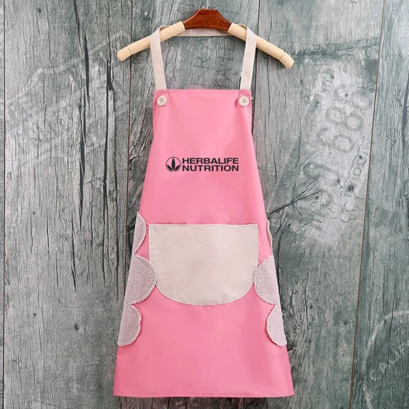 Herbalife простой водонепроницаемый и маслостойкий домашний фартук для кухни Модный