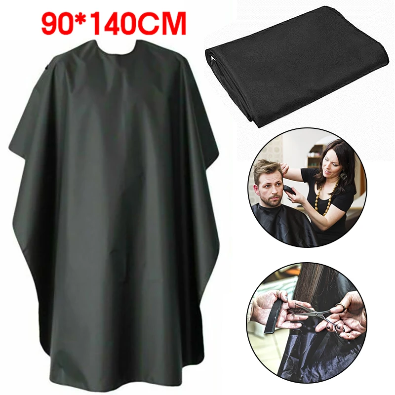 Professional Hair Cutting Hairdressing Salon Barber Unisex Gown Lining fabric Waterproof Apron Black 90x140cm | Дом и сад