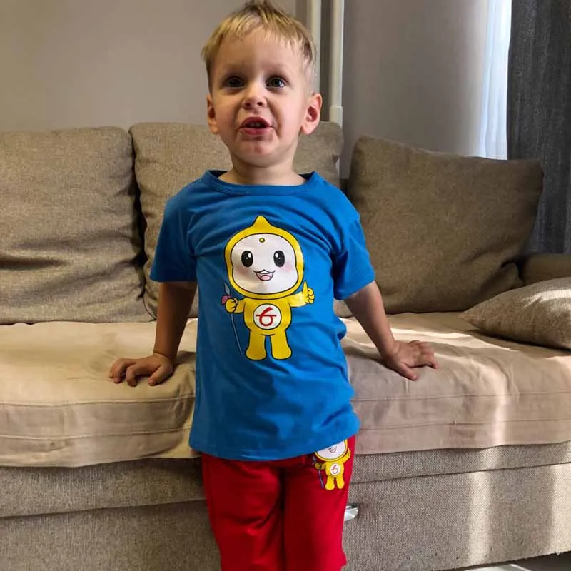 Распродажа брендовая одежда для мальчиков летний мягкий детский костюм с