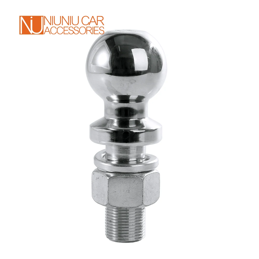 Шаровая муфта прицепного устройства Chrome Trailer Hitch Tow Ball 2-5/16 Inch M25 Shank Dia Capacity 5000 Lbs Coupling Parts RV Camper Caravan Accessories