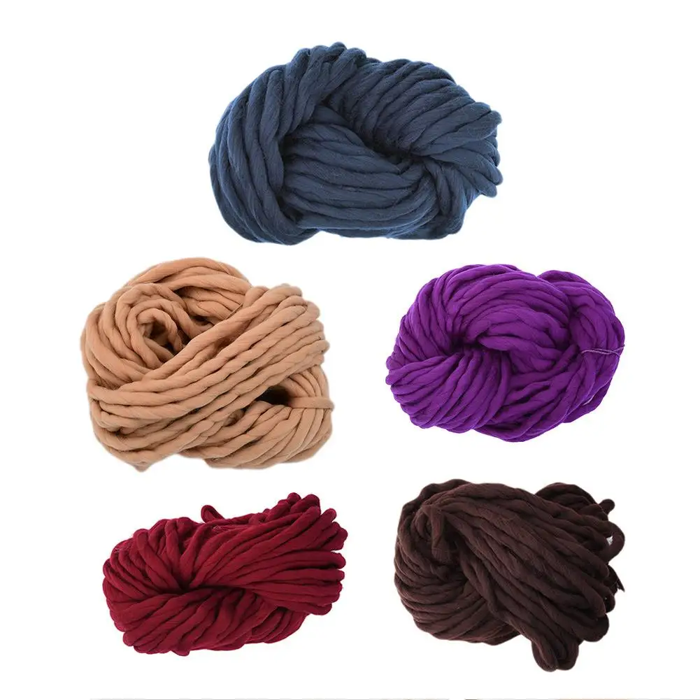 40 м Супер Толстая шерстяная пряжа DIY ручное мягкое теплое одеяло для плетения в