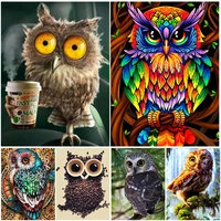 5d diy diamond painting owl cross stitch kit full drill square embroidery animal mosaic art picture crystal gift home decoration