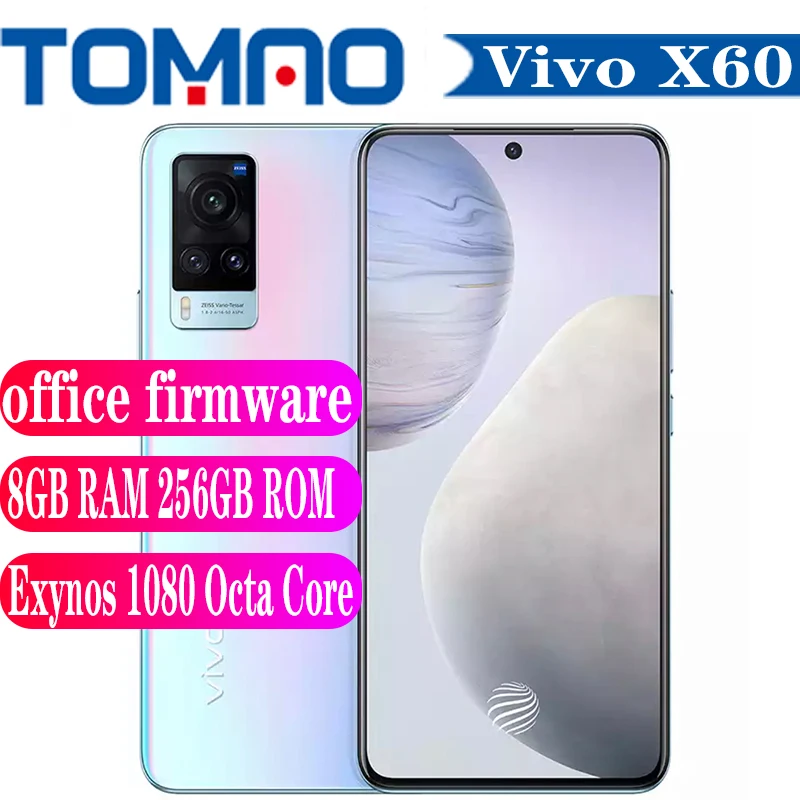 Мобильный телефон Vivo X60 5G Octa Core Exynos 1080 Android 11 6 56 &quotAMOLED 8/12 ГБ RAM 128 256 ROM 4300 мАч