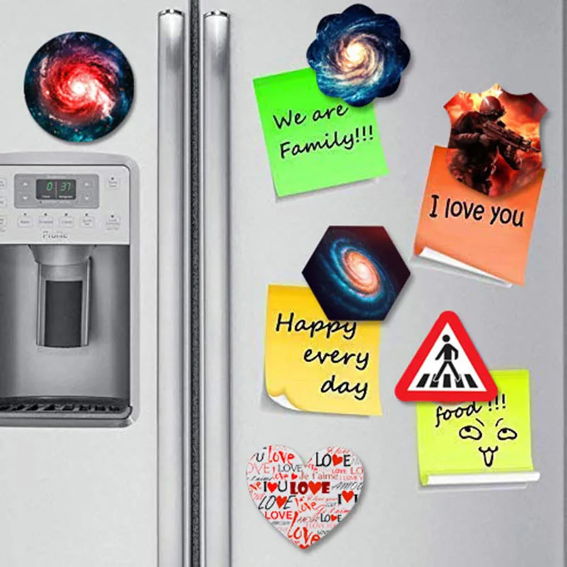 Сублимация пустая DIY магниты на холодильник Прямоугольная форма наклейка