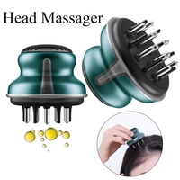 electric head massager medicine scalp applicator comb essential oil hair treatment device scalp massage care prevent hair loss
