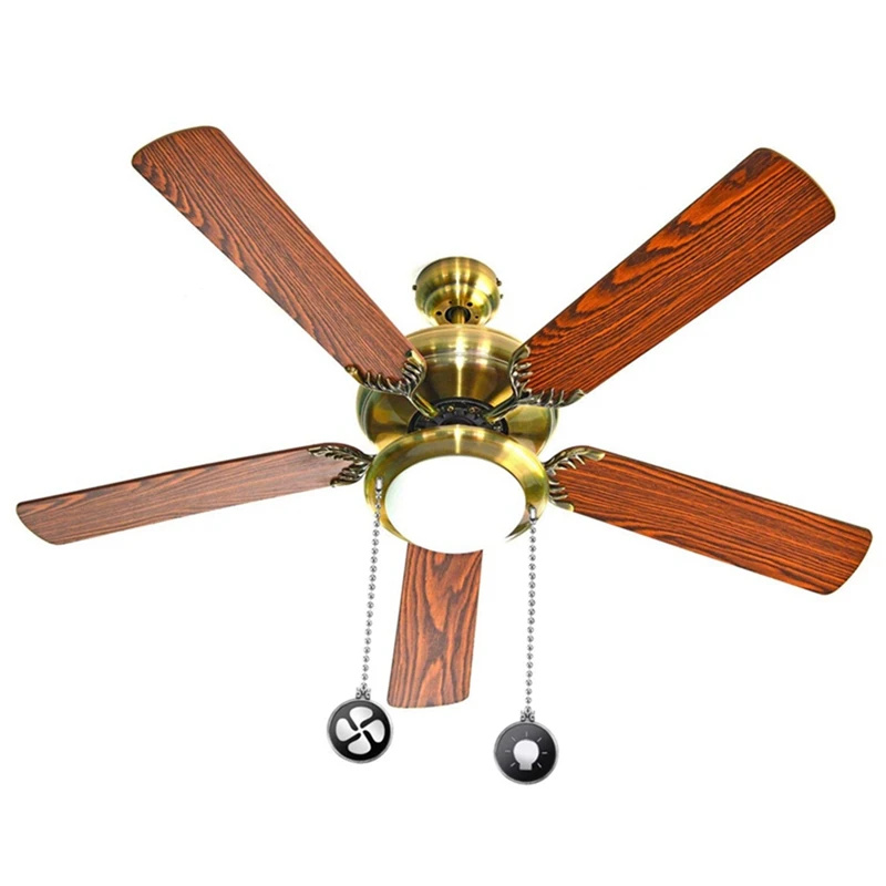 

2 Set Extension Fan Pull Chain Pendant Ceiling Fan Pull Chain Ceiling Fan Chain Extender with Ball Fan Chain, A & B