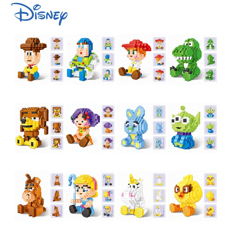 

Конструктор «История игрушек» Disney, фигурка шерифа Вуди, Базз, лайтайер, Джесси Долли, игрушечные модели, подарок для детей