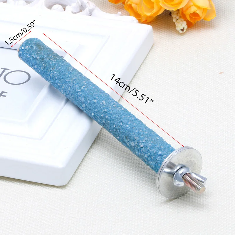 

X6HD Colorful Pet Bird Parrot Chew Paw Grinding Toys Harness Cage Clean Tool