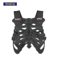 tideshec punk fashion designer mens vest adjustable skeleton vest one size mens and womens streetwear