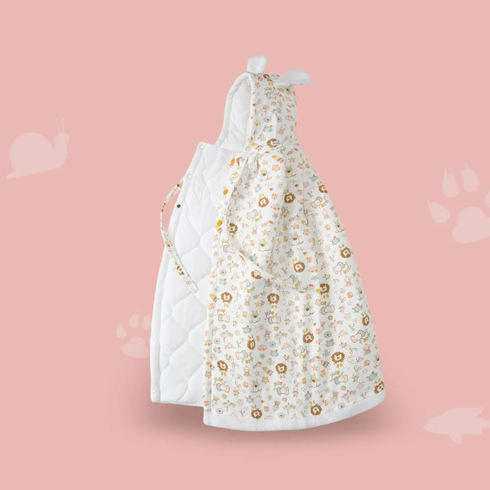 

Baby Girl Boy Cotton Cloak Coat Hooded Newborn Windproof Cape Hat Sleeping Bag Infant Warm Smock Toddler Autumn Winter Outwears