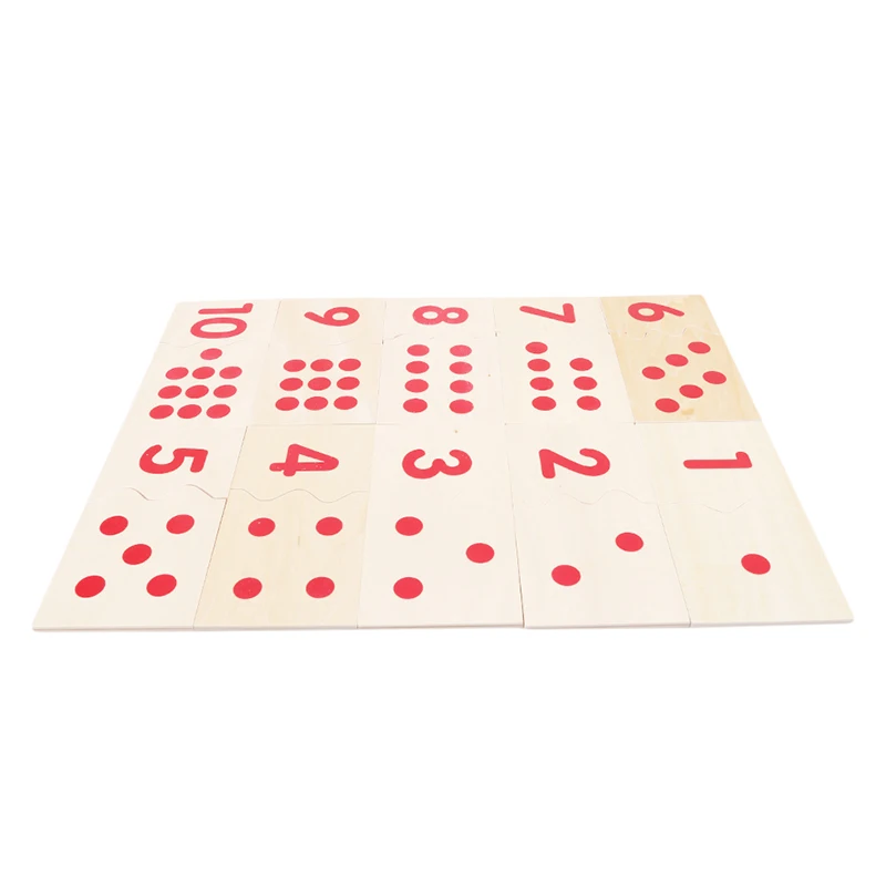 

Montessori Educational Wooden Toys For Children Number And Counter Match-up Puzzle Early Toys Childhood Education Preschool