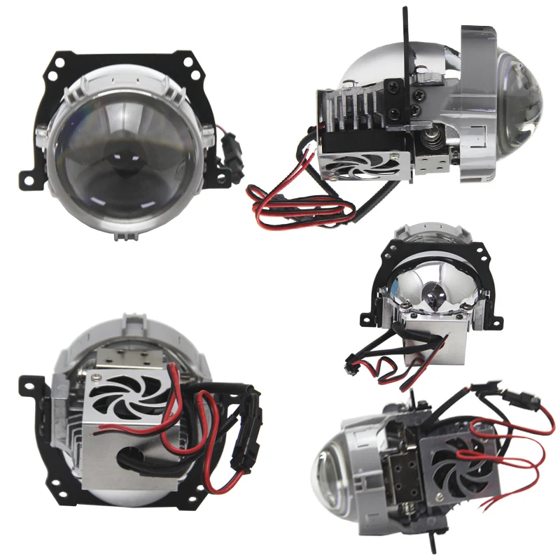 

2 PCS RHD LHD 2.5 Inch Bi LED Projector Car Lens lenticulars Headlights for angel eyes e34 bmw e39 e 46 e60 led, for Golf 4 r32