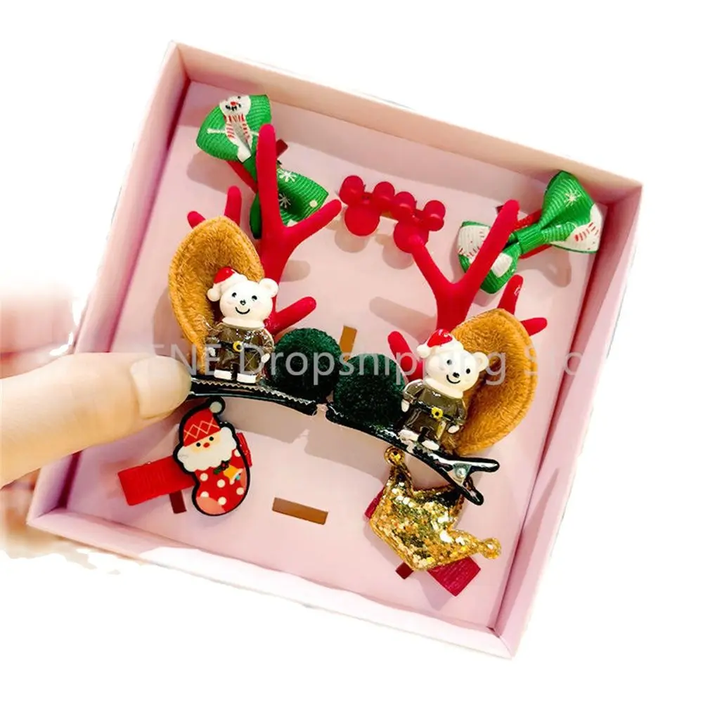

Christmas Decoration Merry Christmas Headrop 2022 Santa Claus Xmas Tree Elk New Year Headband Children's Christmas Gift For Home