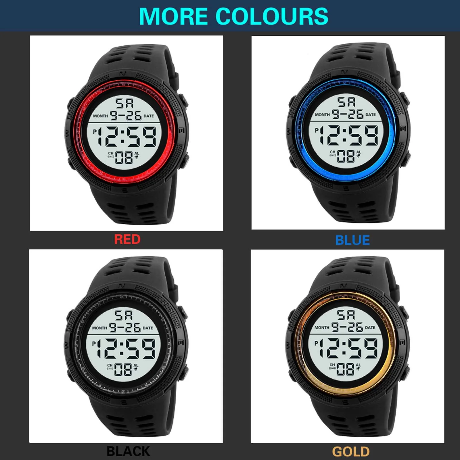 

HONHX Luxury Mens Digital LED Watch Date Sport Men Outdoor Electronic Watch Minimalist Fashion Thin Watches Luxury Top Fashion
